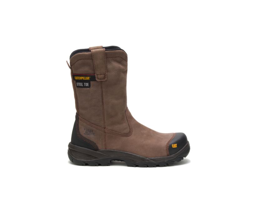 Caterpillar Spur Steel Toe - Sicherheitsstiefel Herren Braun - Schweiz UBLS-10953